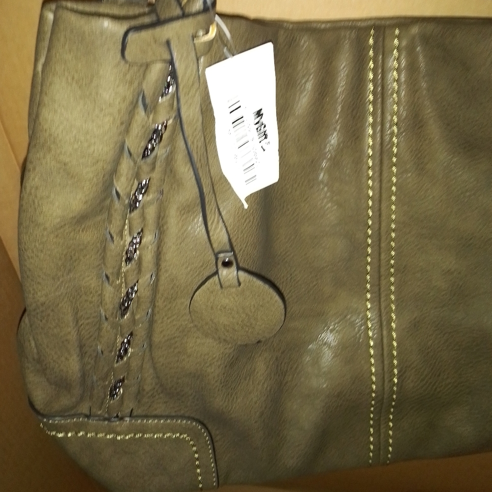 MG Collection Large Brown Bag